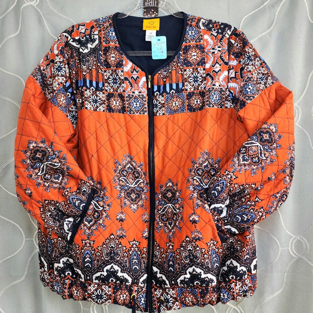 Ruby Rd Quilted Lightweight Jacket. Euc. - image 1